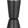 Sort barup målebæger til drinks, 25ml / 35ml, rustfrit stål