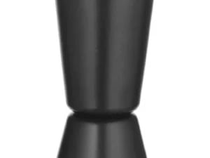 Sort barup målebæger til drinks, 25ml / 35ml, rustfrit stål
