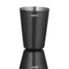 Sort dobbelt-sidet cocktailmåler, 25ml/35ml, rustfrit stål, ø45x(h)86mm