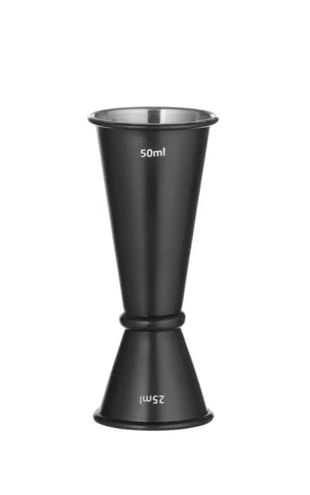 Sort barup cocktailmåler, 25ml/50ml, perfekt til drinks