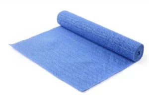 Anti-slip måtte, blå, 1500x300x(H)mm, PVC skum, nem at tilpasse, håndvask 40°C