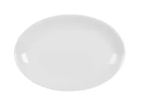 Tallerken Oval | Nobel Off White Porcelæn