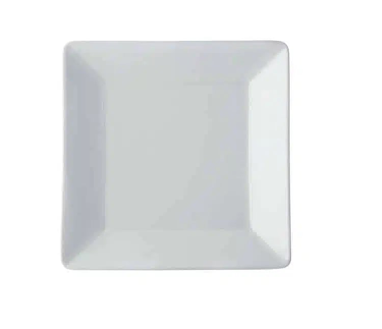 Tallerken firkantet | Nobel Fine Bone Porcelæn - Nobel Tallerken firkantet 16x16x2cm