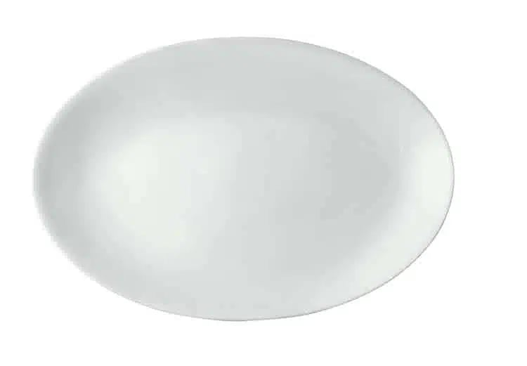Tallerken Oval | Nobel Fine Bone Porcelæn - 31x21cm
