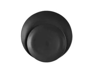 Tallerken coupe | Ø20 - Ø26.5 cm | Gastro Black - Stentøj
