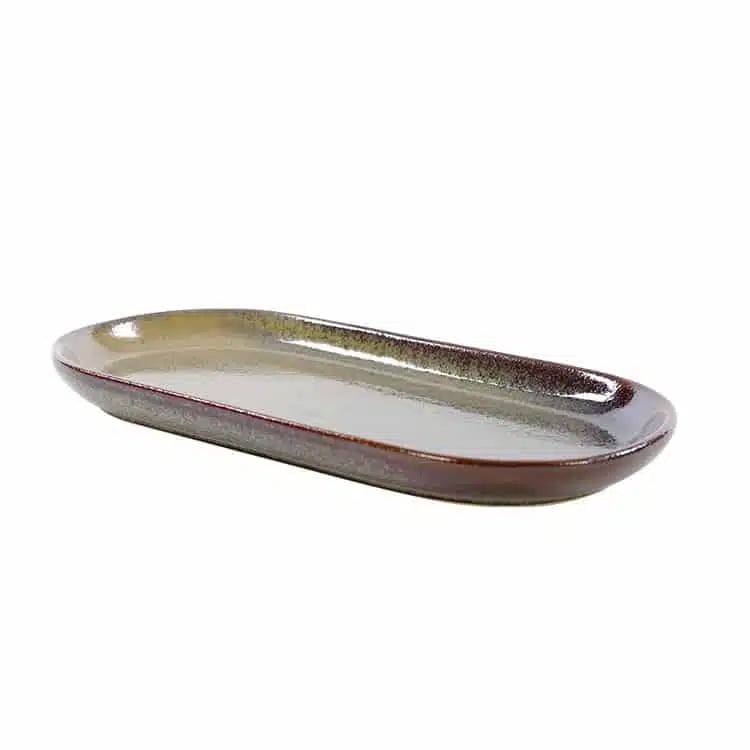 Kaitø Forest Green Skål oval Ø28 x 14 cm.