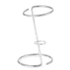 Sort chips holder med plads til sauce skål, ø110x(h)175mm