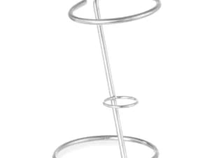 Sort chips holder med plads til sauce skål, ø110x(h)175mm