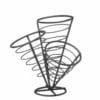 Sort serveringsstativ til 3 poser chips, 270x270x(h)280mm