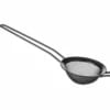 Sort bar strainer i rustfrit stål, perfekt til drinks og bagværk
