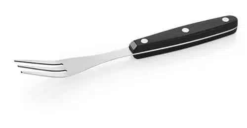 Steakbestik Steakgaffel, Plastskaft, sort - Billede 2
