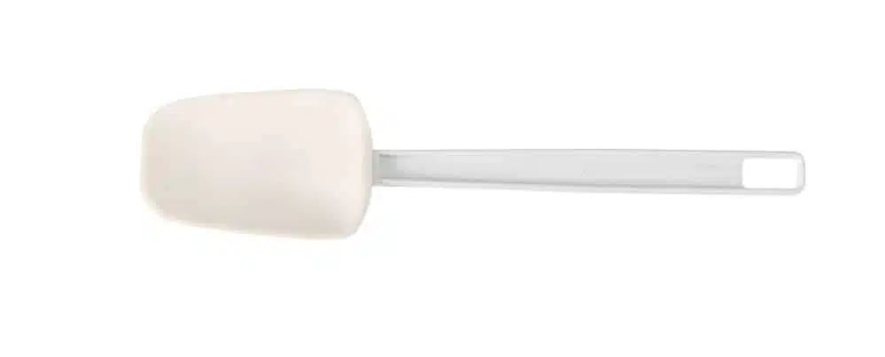 Skrabeske i skeform, hvid, 75x408mm, Hendi, ABS-håndtag, gummi klinge. - Billede 2