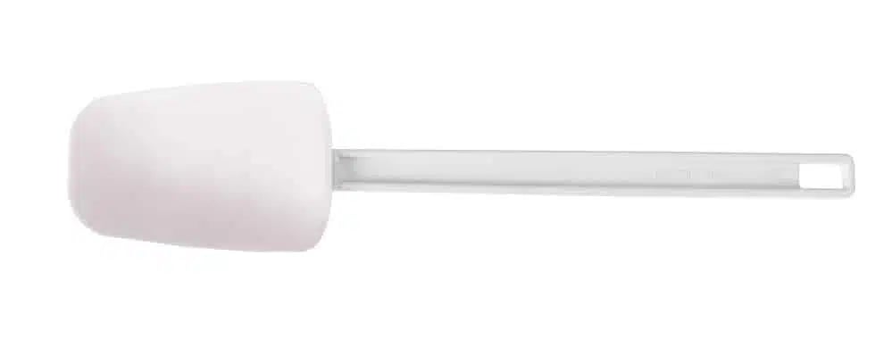 Skrabeske i skeform, hvid, 75x408mm, Hendi, ABS-håndtag, gummi klinge. - Billede 3