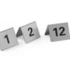 Bordstandere med numre 1-12