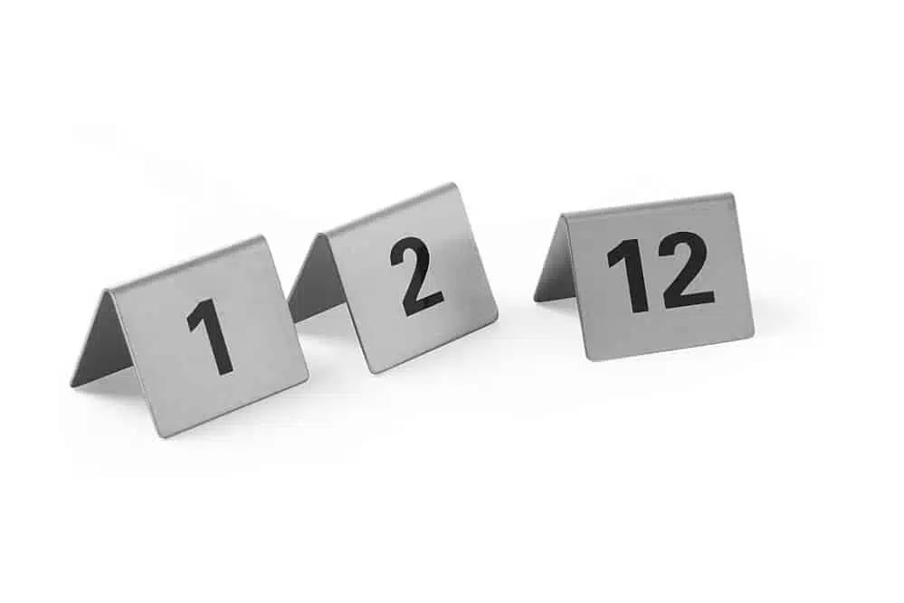Bordstandere med numre 49-60 - Billede 3