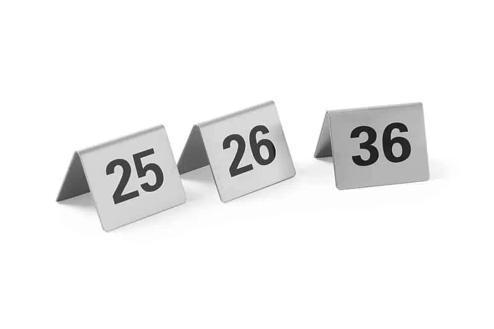 Bordstandere med numre 49-60 - Billede 5