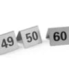 Bordstandere med numre 49-60