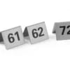 Bordstandere med tal 61-72