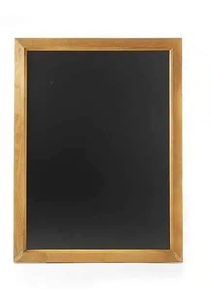 Sort tavle med træramme, 400x600mm - monteringskroge inkluderet - Billede 4