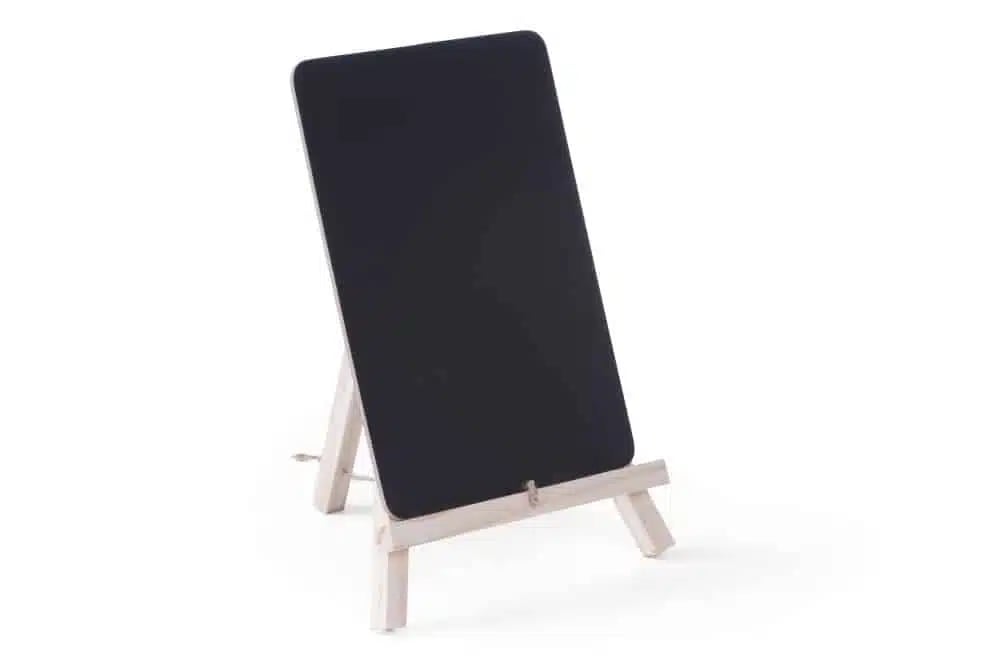 Sort bordtavle i træ - 2 stk, mål: 148x130x120mm. - Billede 5