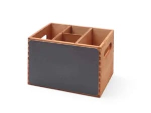 Menu- og bestikboks i holdbart mdf, 210x150x150mm