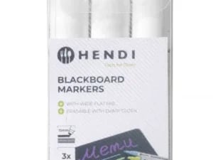 Hvidtavle tusch 15 mm, sæt med 3 hvide tusch, skrivebredde 3 mm.