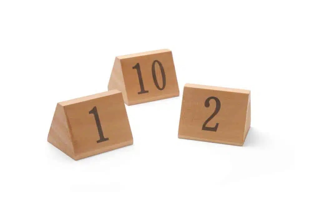 Bordnumre 1-10, størrelse 55x48x44mm, bred skrivetip 15mm - Billede 2
