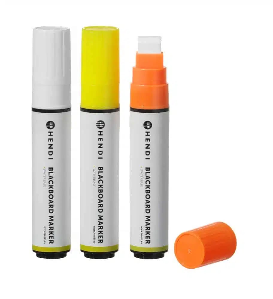 Tavletusch 15 mm, 3 stk. - hvid, orange og gul - Billede 4