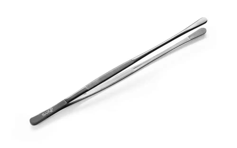 Pincet, rund hoved, belagt, Bar op, Sort, (L)305mm