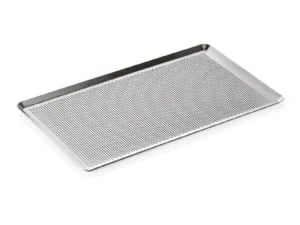 Bageplade, alu m/3mm perforering, skrå kant, 1/1GN