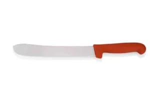 Slagterkniv, HACCP, Rød, Rustfrit stål, 25 cm