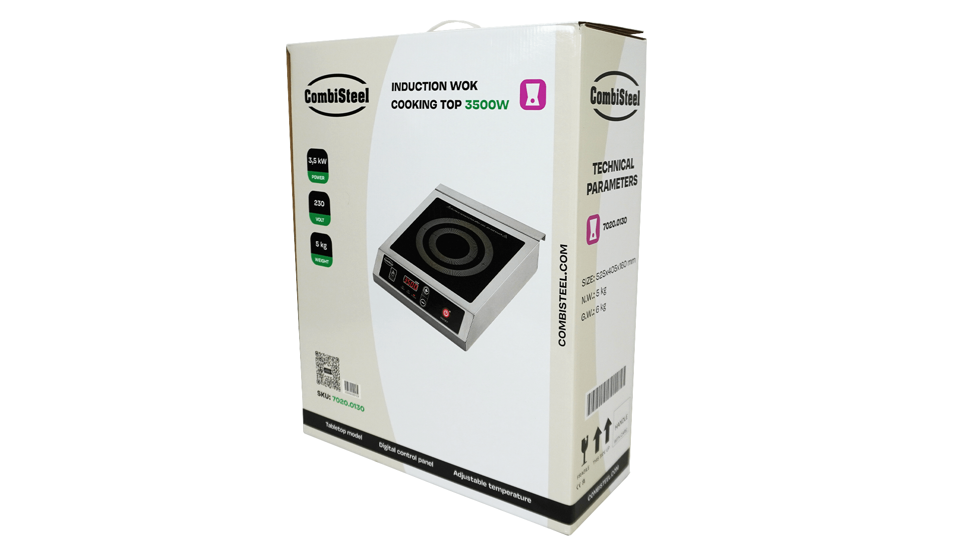 Combisteel - INDUKTIONSKOGEPLADE 3500W - Billede 2