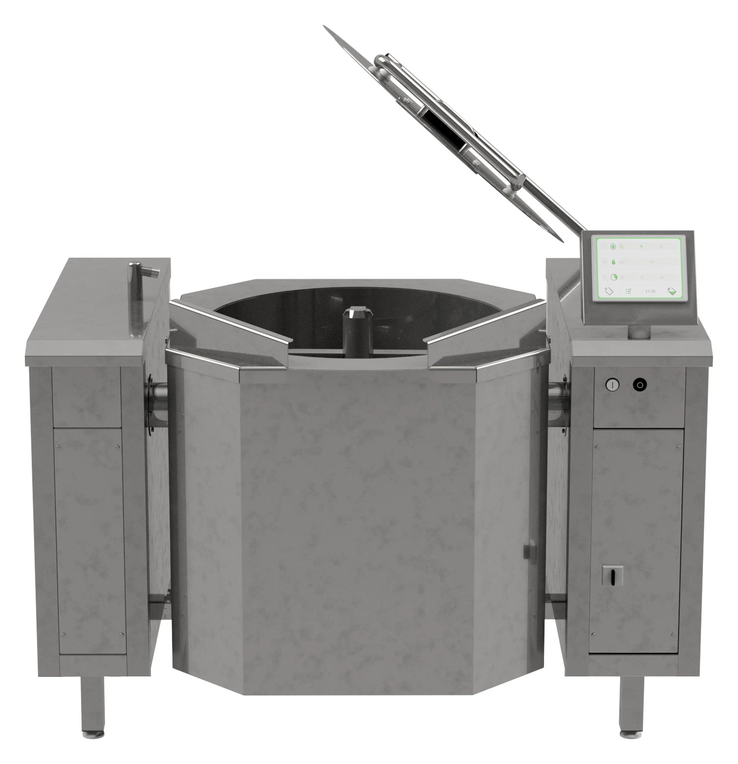 Effektiv 150 L Kipgryde med Digitalt Touchpanel og Programmerbar Styring