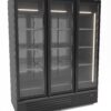 Combisteel - KØLESKAB 3 GLASDØRE SORT 1555L