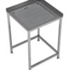 Combisteel - ARBEJDSBORD HJØRNE MED INTEGRERET DRÆNBAKKE 650X650