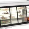 Combisteel - DROP-IN OPVARMET DISPLAY 155L SKYDEDØRE