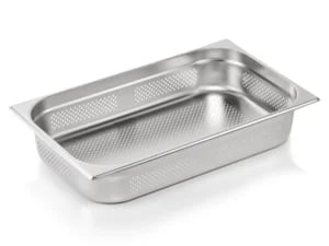 WAS Kantine 1/1 GN 100 mm dyb - perforeret stål