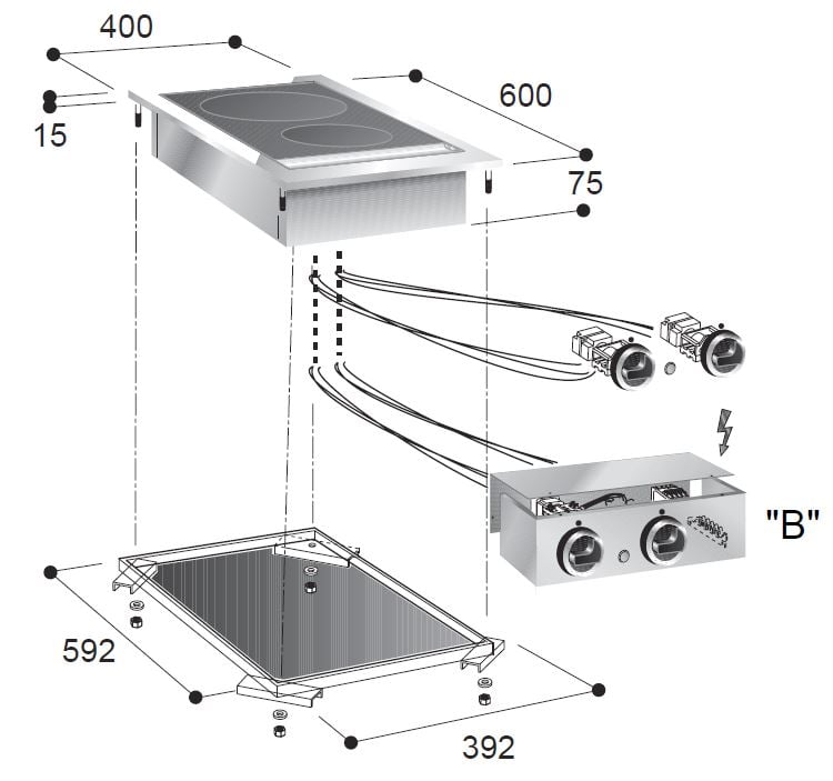 Combisteel - CERAMIX OMRÅDE 2 ZONER - Billede 2