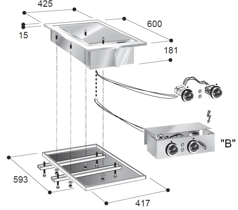 Combisteel - EL. STEGEPLADE GLAT 400V - Billede 2