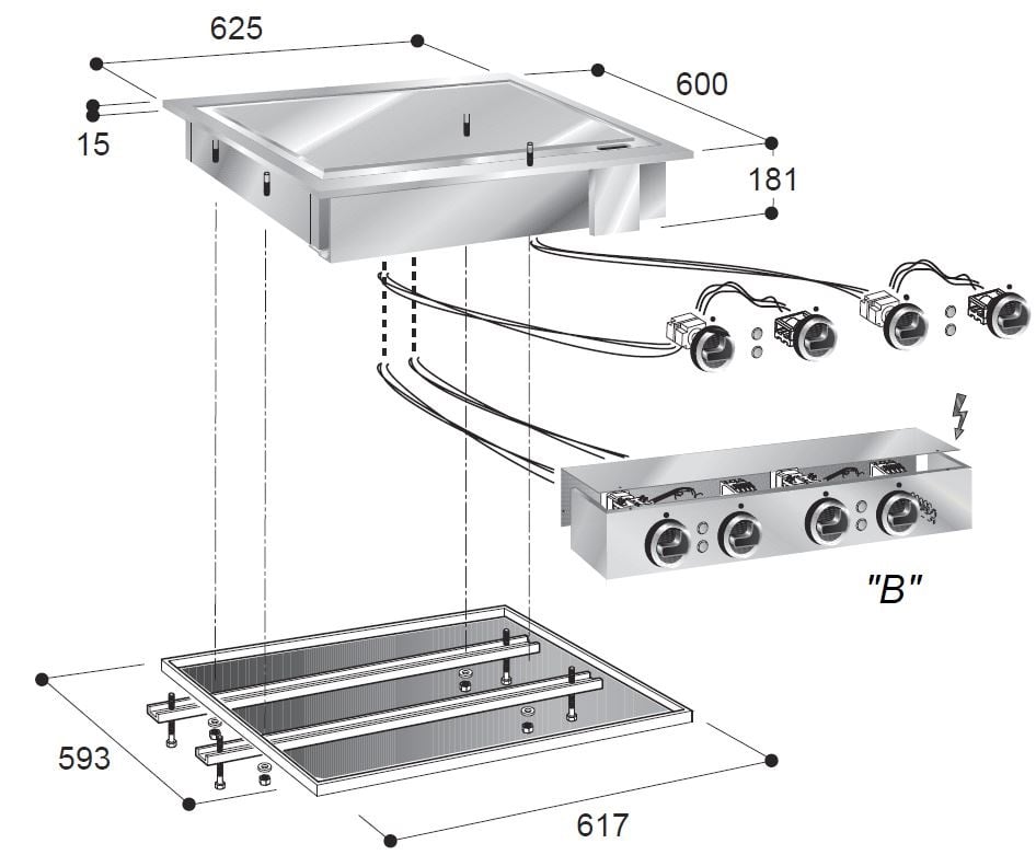 Combisteel - EL. STEGEPLADE GLAT 400V - Billede 2