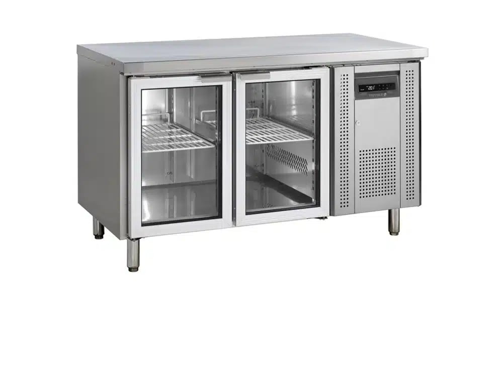 CK7210G Gastro Kølebord GN1/1 med 282L Kapacitet og Selvlukkende Glasdøre