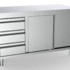 Combisteel - 700 ARBEJDSBORD GLIDEDØRE SKUFFE VENSTRE 1400
