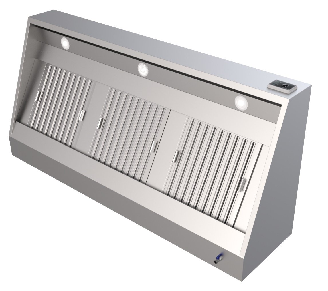 Combisteel - 700 VÆGMONTERET EMHÆTTE KOMPLET 1600 - Billede 2