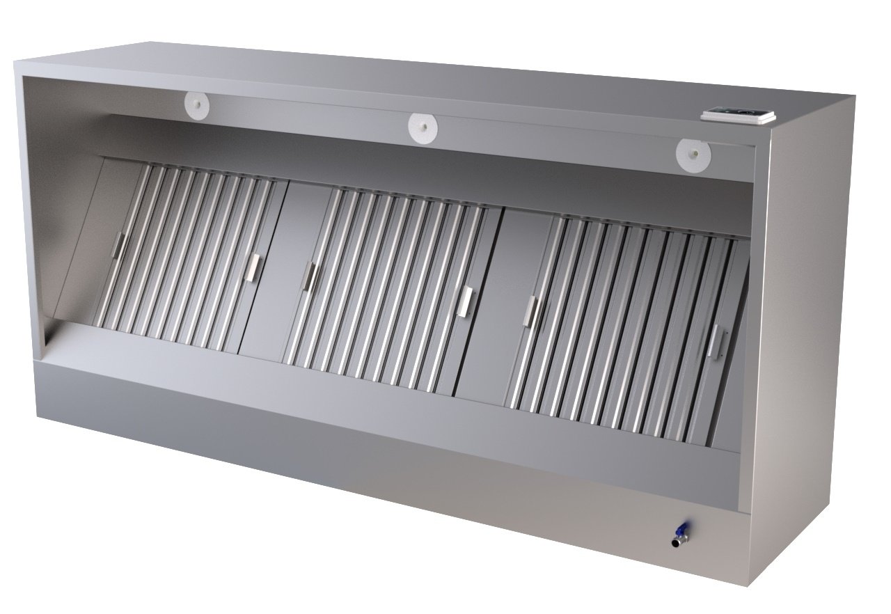 Combisteel - 950 VÆGMONTERET EMHÆTTEBOKSMODEL KOMPLET 1600 - Billede 2