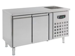 Combisteel - 700 KØLERUMSDISK MED VASK 2 DØRE