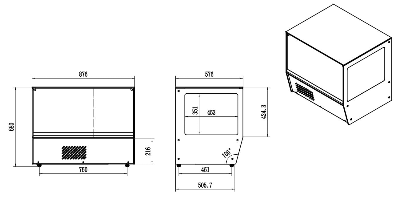 Combisteel - KOLD DISPLAY 159L - Billede 3