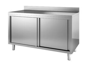 Combisteel - 700 ARBEJDSBORD SKYDEDØRE OPKANT 1000