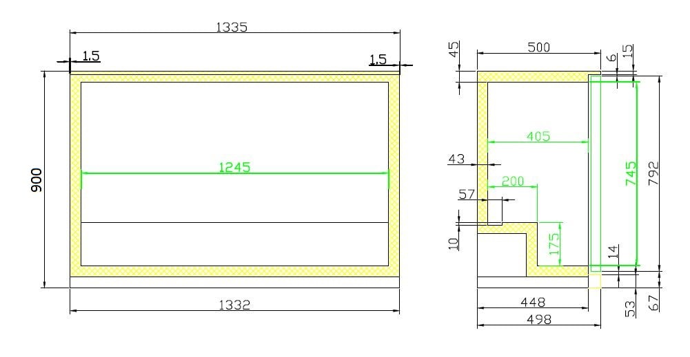 Combisteel - BACKBAR KØLER SORT 3 DØRE - Billede 3