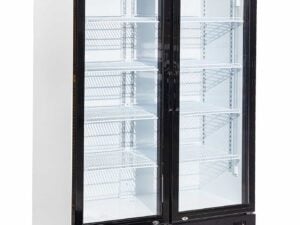 Combisteel - KØLESKAB 2 GLASDØRE BEZ-750 GD