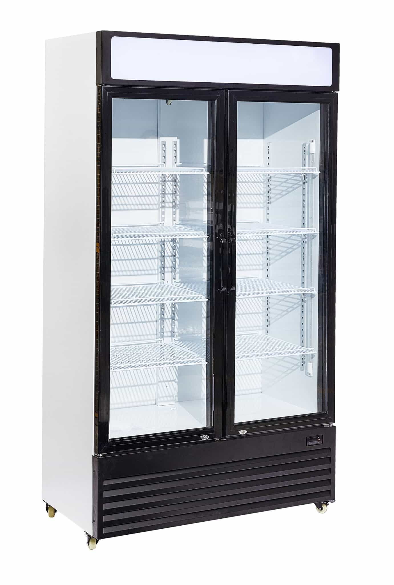 Combisteel - KØLESKAB 2 GLASDØRE BEZ-750 GD